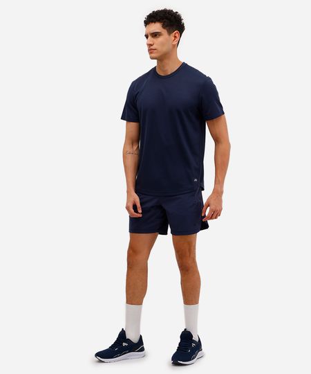 short masculino cós com elástico e bolsos esportivo ace azul P short masculino cós com elástico e bolsos esportivo ace azul P