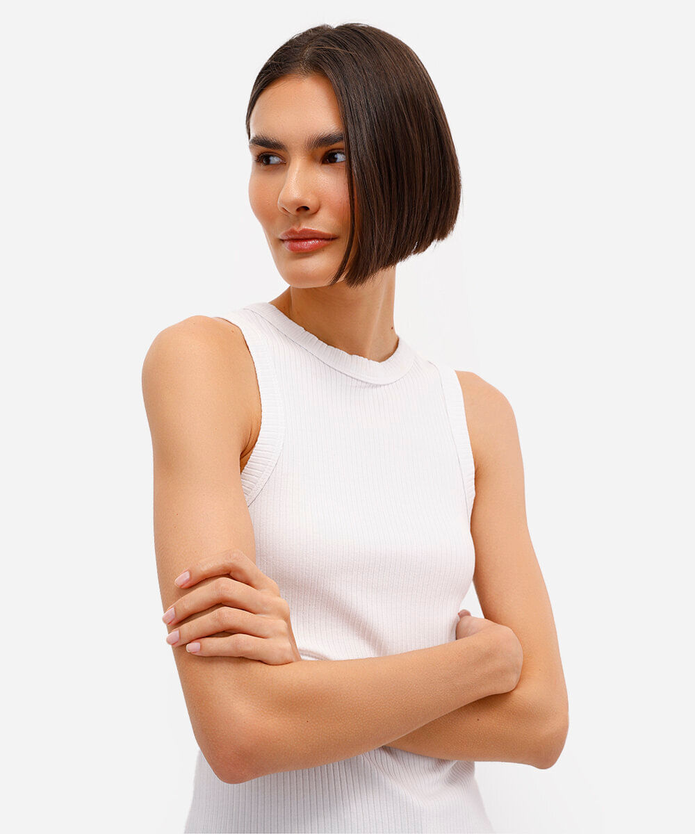 regata canelada cavada off white