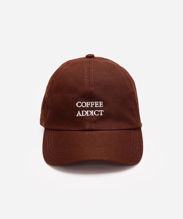 boné de sarja aba curva coffee addict marrom UNICO