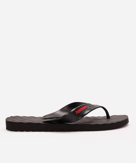 chinelo havaianas texturizado preto 37-38