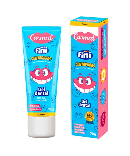pasta de dente carmed com fluor fini dentadura 70g 70 G pasta de dente carmed com fluor fini dentadura 70g 70 G