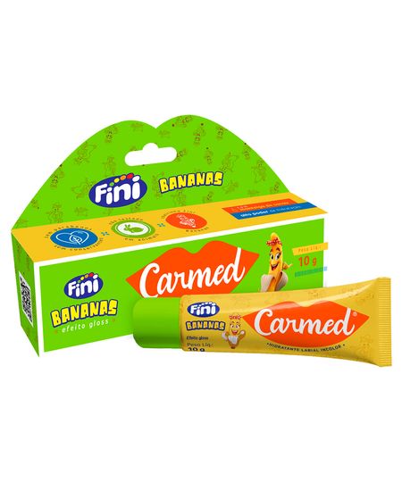 hidratante labial carmed fini banana 10g transparente UNICO hidratante labial carmed fini banana 10g transparente UNICO