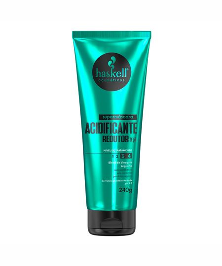supermáscara acidificante haskell cosméticos redutor de ph 240g 240 ML supermáscara acidificante haskell cosméticos redutor de ph 240g 240 ML
