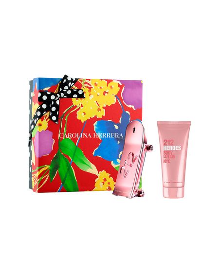 kit perfume feminino carolina herrera 212 heroes edp for her 80ml creme corporal for her 100ml UNICO kit perfume feminino carolina herrera 212 heroes edp for her 80ml creme corporal for her 100ml UNICO