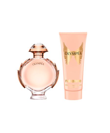 kit perfume feminino rabanne olympéa edp 80ml sensual creme corporal 100ml UNICO kit perfume feminino rabanne olympéa edp 80ml sensual creme corporal 100ml UNICO
