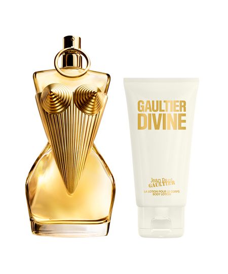 kit perfume feminino jean paul gaultier gaultier divine edp 50ml creme corporal 75ml UNICO kit perfume feminino jean paul gaultier gaultier divine edp 50ml creme corporal 75ml UNICO