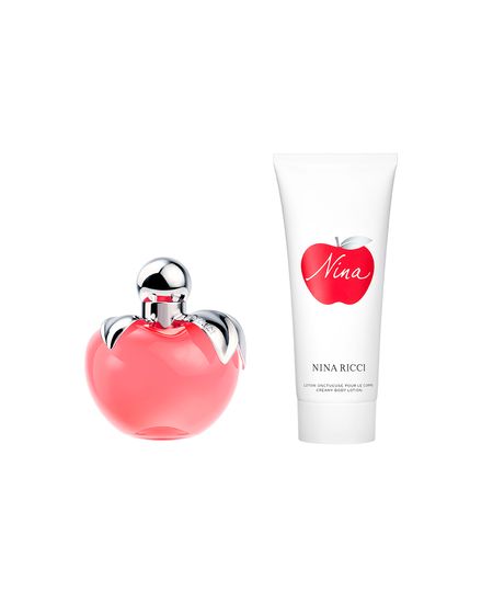 kit perfume feminino nina ricci nina edt 50ml creme corporal 75ml UNICO