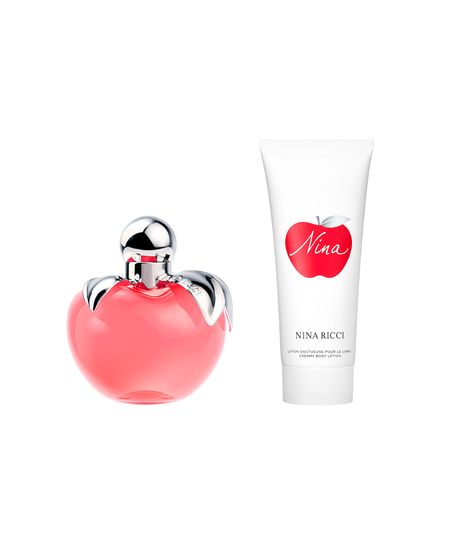 kit perfume feminino nina ricci nina edt refill 80ml creme corporal 75ml UNICO kit perfume feminino nina ricci nina edt refill 80ml creme corporal 75ml UNICO