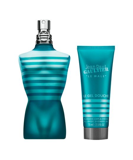 kit perfume masculino jean paul gaultier le male edt 125ml gel de banho 75ml UNICO kit perfume masculino jean paul gaultier le male edt 125ml gel de banho 75ml UNICO