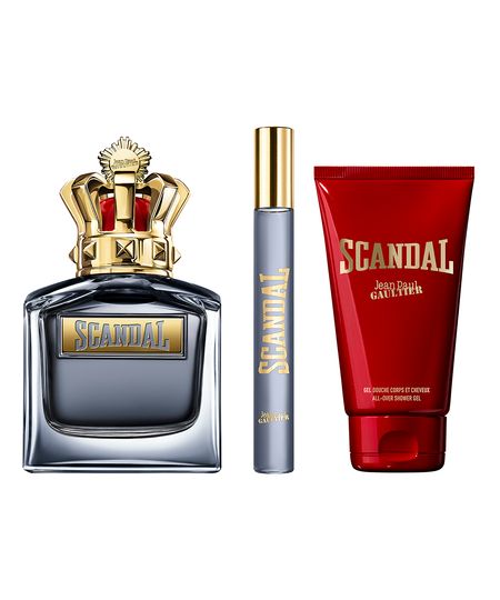 kit perfume masculino jean paul gaultier scandal edt for him 100ml gel de banho 75ml edt for him 10ml UNICO kit perfume masculino jean paul gaultier scandal edt for him 100ml gel de banho 75ml edt for him 10ml UNICO