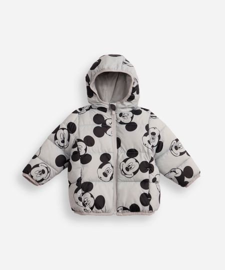 jaqueta puffer infantil mickey cinza 1 jaqueta puffer infantil mickey cinza 1
