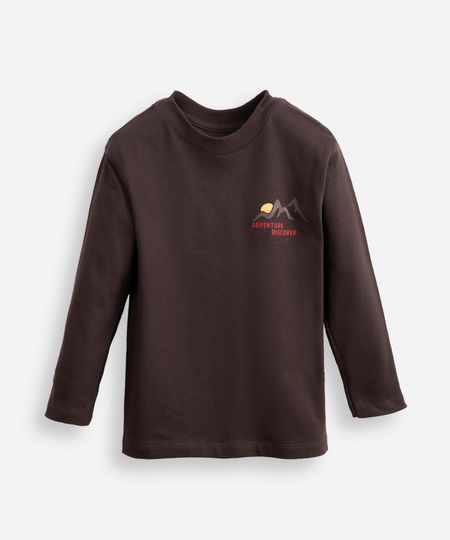 blusa de algodão infantil manga longa adventure discover cinza 4 blusa de algodão infantil manga longa adventure discover cinza 4