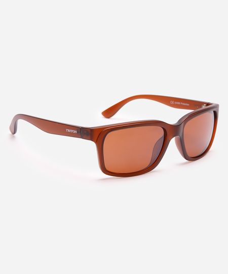 óculos de sol esportivo triton marrom UNICO