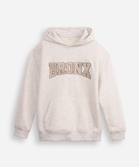 blusão juvenil de moletom com capuz bronx cinza 12