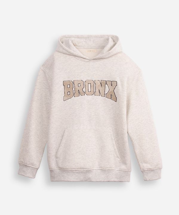 blusão juvenil de moletom com capuz bronx cinza 16