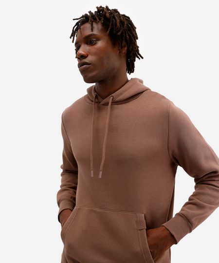 blusão oversized masculina de moletom esportivo ace marrom P