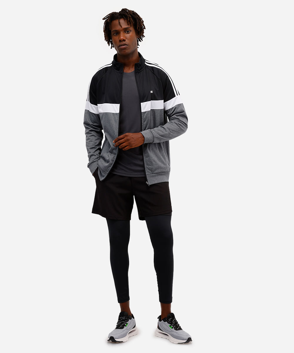 calça legging masculina esportiva com bolso preta