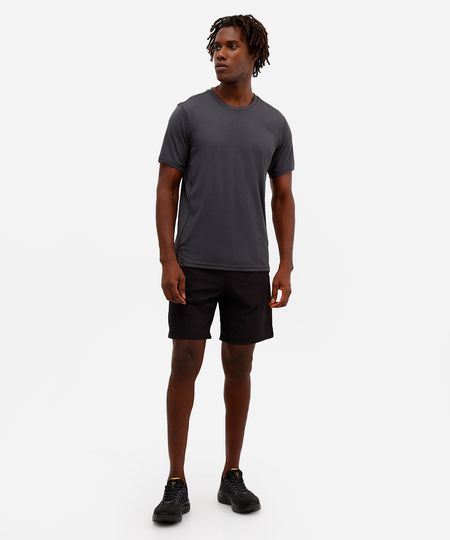 short masculino esportivo ace com recortes preto G