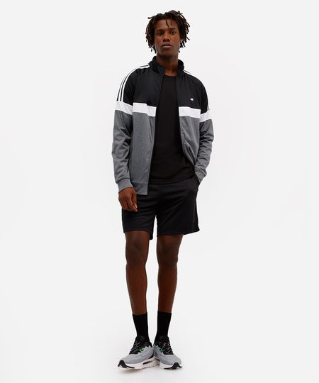 short masculino esportivo ace com bermuda interna preto M