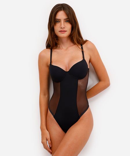 body feminino meia taça com tule preto 40 body feminino meia taça com tule preto 40