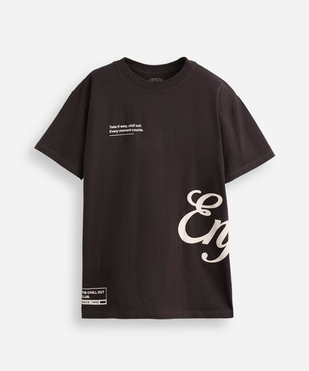 camiseta de algodão juvenil manga curta enjoy cinza 12 camiseta de algodão juvenil manga curta enjoy cinza 12