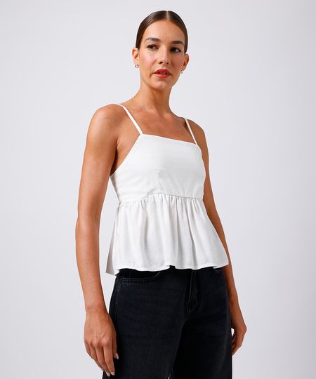 bata feminina com linho mindset off white M