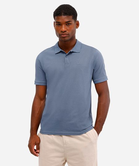 polo comfort básica de piquet azul P polo comfort básica de piquet azul P