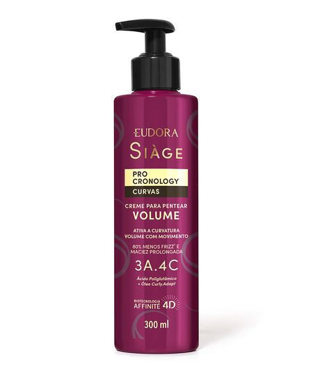 creme de pentear siàge volume pro cronology curvas 300 ML creme de pentear siàge volume pro cronology curvas 300 ML
