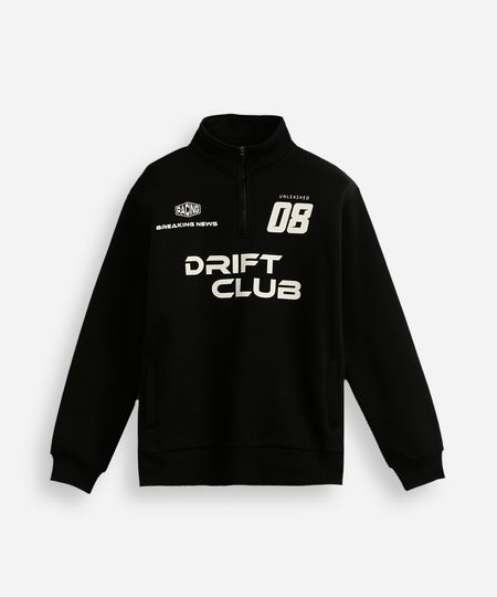 blusão de moletom juvenil gola alta com zíper preto 10