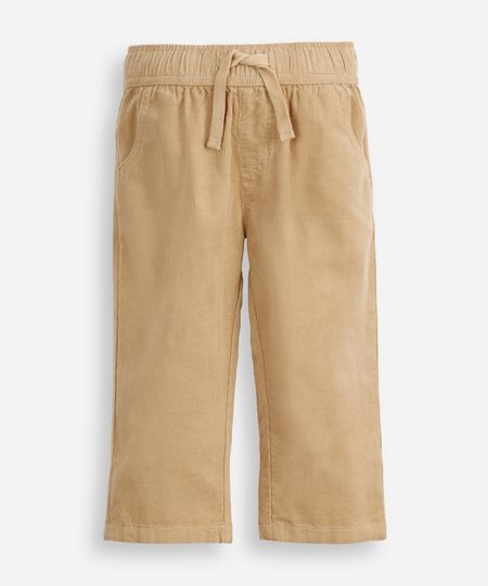 calça reta infantil texturizada bege 1 calça reta infantil texturizada bege 1