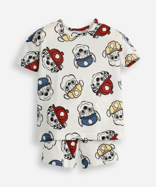 pijama curto infantil patrulha canina off white 4