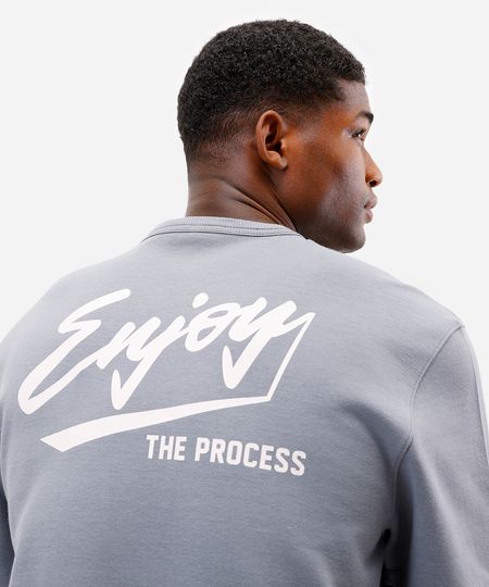 camiseta masculina de algodão enjoy - azul M camiseta masculina de algodão enjoy - azul M