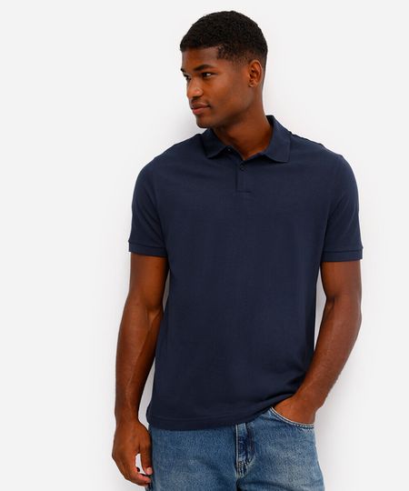 polo básica manga curta azul G polo básica manga curta azul G