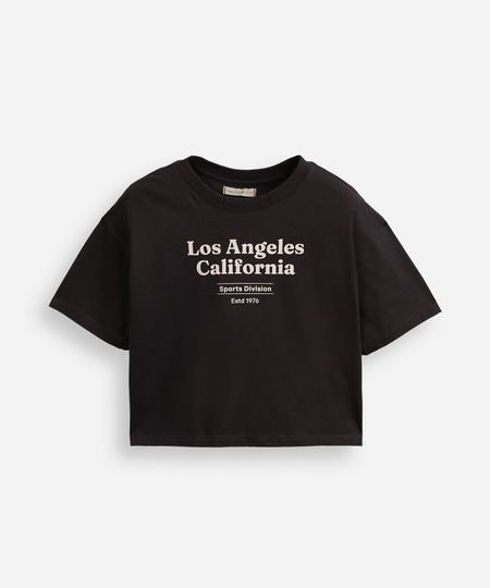 camiseta de algodão juvenil los angeles california cinza 12 camiseta de algodão juvenil los angeles california cinza 12