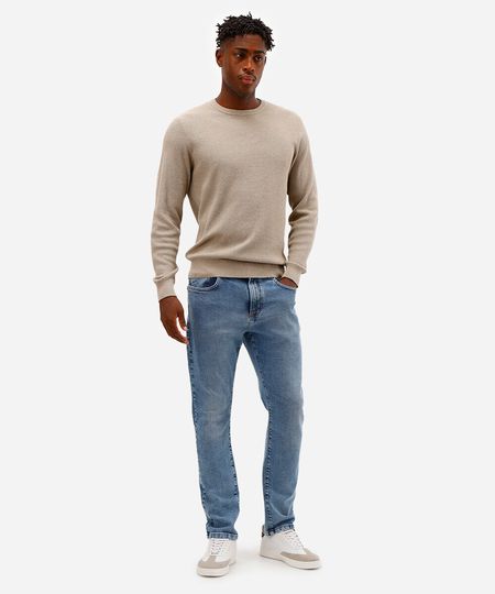 calça slim masculina jeans azul 38