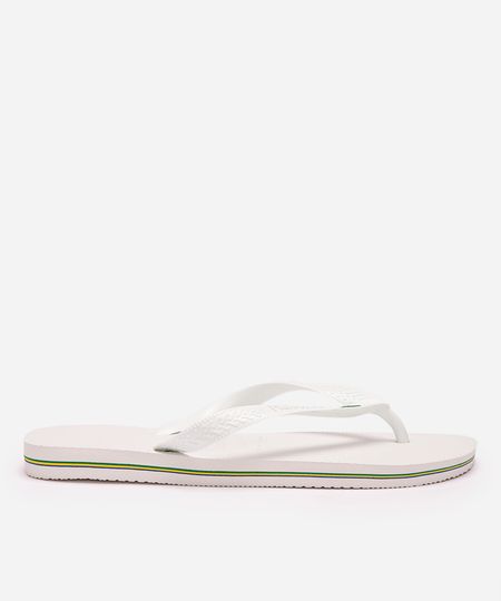 chinelo havaianas brasil branco 35-36