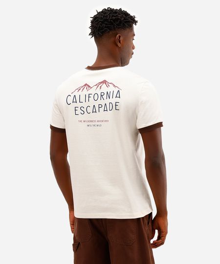 camiseta masculina de algodão california off white M