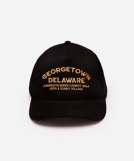 boné de sarja aba curva georgetown preto UNICO
