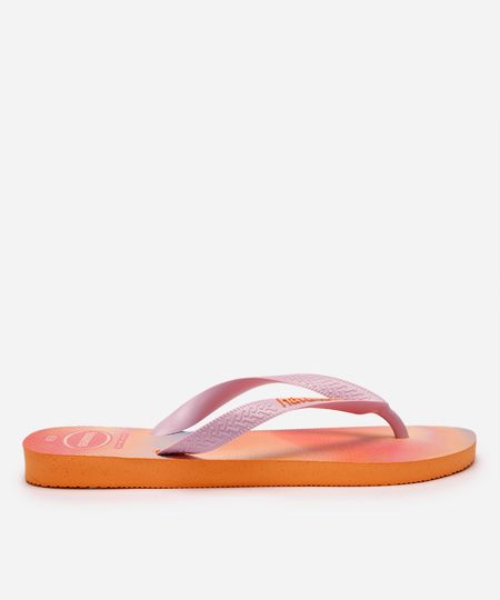 chinelo havaianas degradê laranja 33-34
