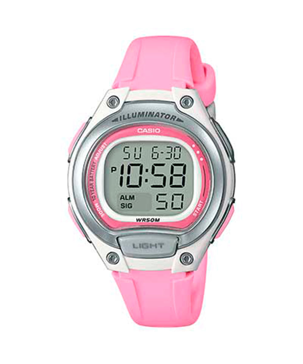 relógio feminino casio lw-203-4avdf digital rosa relógio feminino casio lw-203-4avdf digital rosa