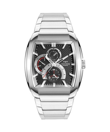 relógio masculino technos 6p27dw1p multifunção prateado UNICO relógio masculino technos 6p27dw1p multifunção prateado UNICO