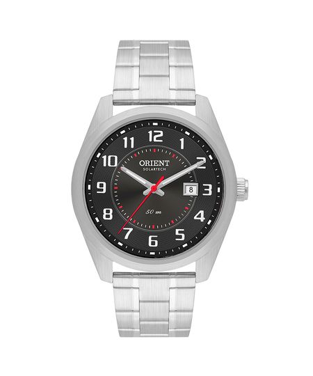 relógio masculino orient mbss1496g2sx analógico calendário prateado UNICO