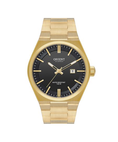 relógio masculino orient mgss1286p1kx analógico-calendário dourado UNICO
