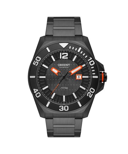 relógio masculino orient mpss1051g2px analógico-calendário preto UNICO