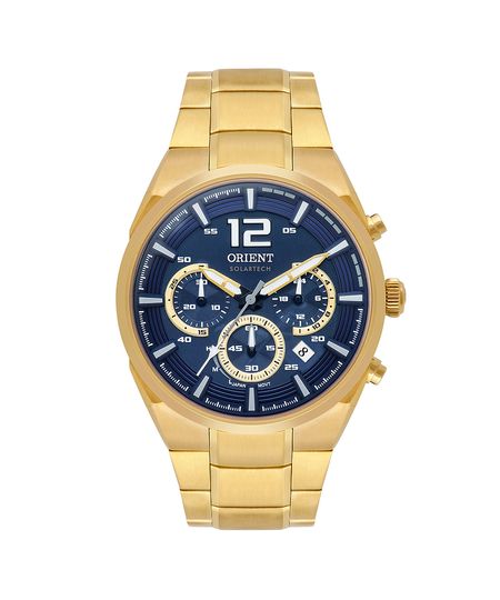 relógio masculino orient mgssc055d2kx cronógrafo dourado UNICO