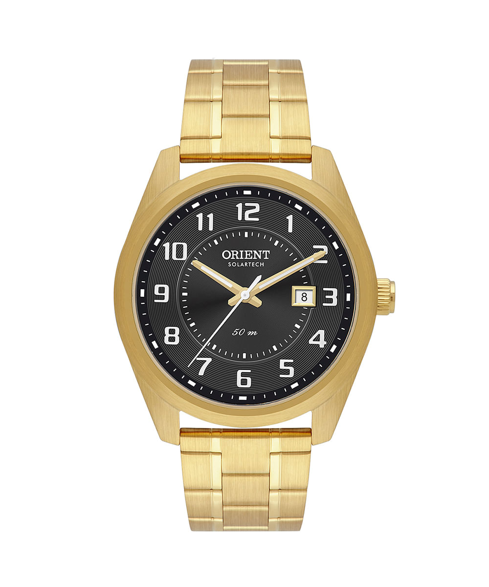 relógio masculino orient mgss1288g2kx analógico calendário dourado relógio masculino orient mgss1288g2kx analógico calendário dourado