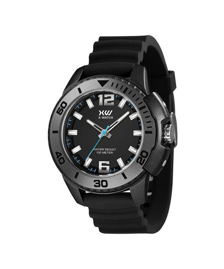 relógio masculino x watch xmpp0031p2px analógico preto UNICO
