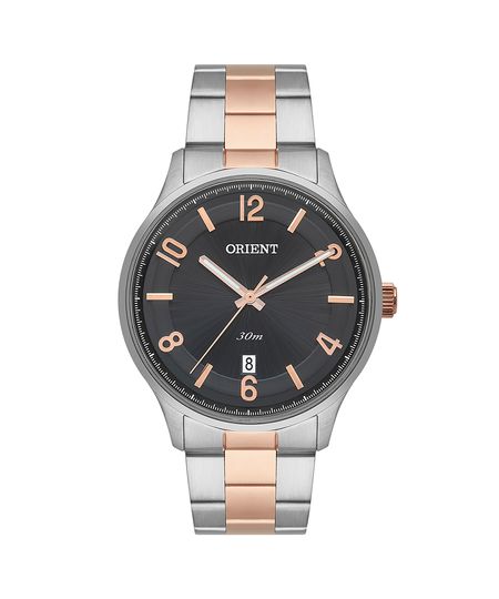 relógio masculino orient mtss1118g2sr analógico calendário prateado UNICO