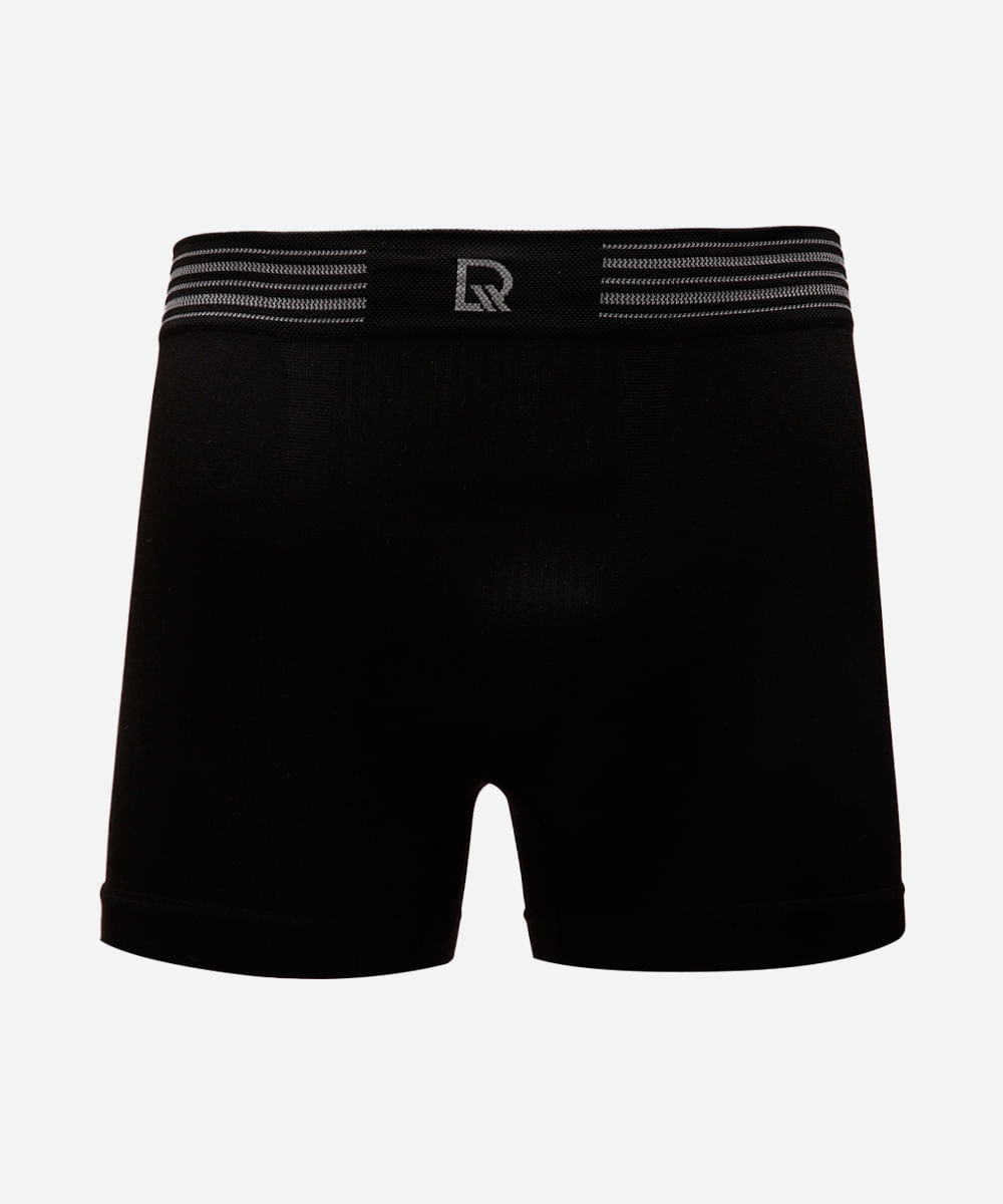 cueca masculina boxer de poliamida delrio preta