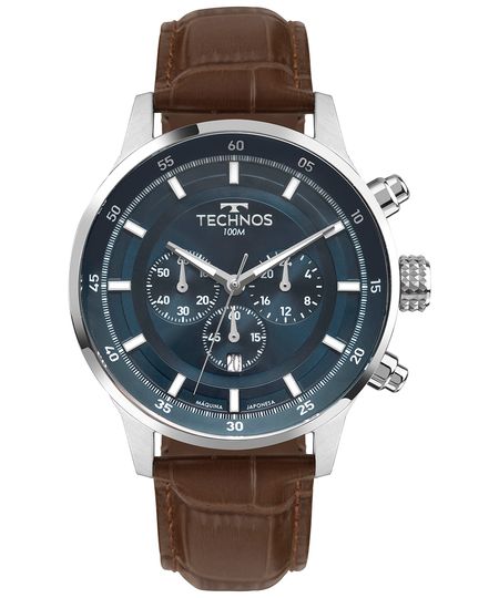 relógio masculino technos os2acb0a multifunção prateado UNICO relógio masculino technos os2acb0a multifunção prateado UNICO